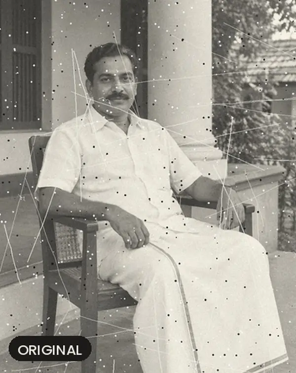 Portrait on the veranda, original