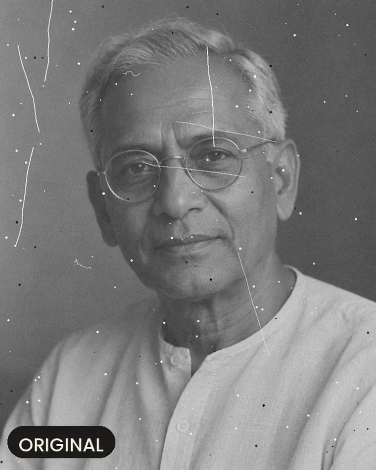 Black and white portrait, original